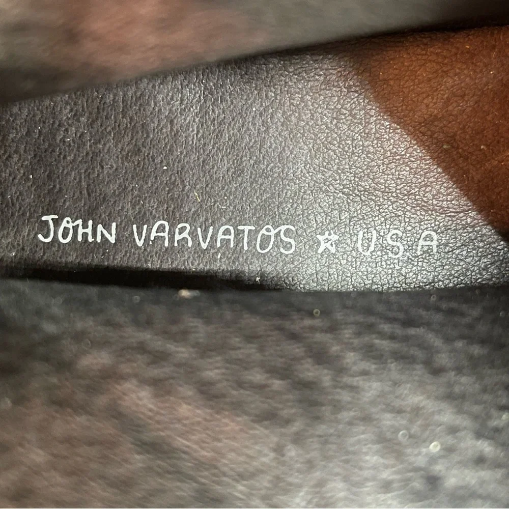 John Varvatos USA Men’s Suede Brown Leather Lace Up Mid Shaft Boots‎ Size 11.5